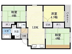 ルネシルク 3LDKの間取図画像
