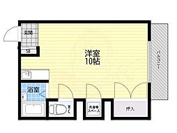 ソレイユコート ワンルームの間取図画像