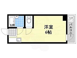 ダイバーシティムコガワ ワンルームの間取図画像