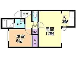 間取図画像 1LDK