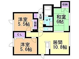 間取図画像 3LDK