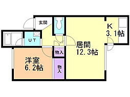 間取図画像 1LDK