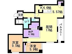 間取図画像 2SLDK