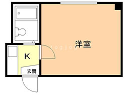 グランドピア12 1Kの間取図画像
