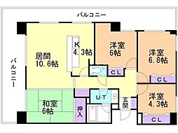 サムティレジデンス南8条 4LDKの間取図画像