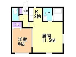 間取図画像 1LDK