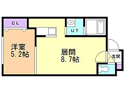 間取図画像 1LDK