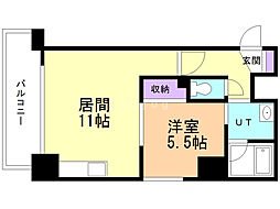ｆｅｅｌ　210 5階1LDKの間取り