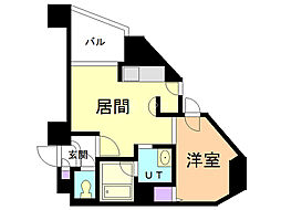 クラッセ円山ＷＥＳＴ 4階1LDKの間取り