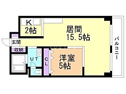 間取図画像 1LDK