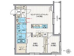 エフュート北3条 2階