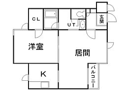 間取図画像 1LDK