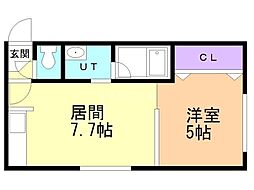 間取図画像 1DK