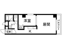 Ｆｏｒｅｖｅｒ6・7 1階1Kの間取り