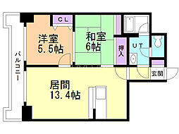 ドミ22山鼻 3階/303