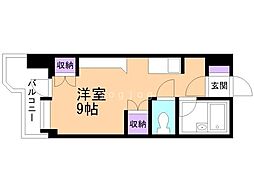 サンシャイン・シティー21 ワンルームの間取図画像