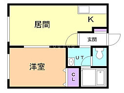 セレーノ 1LDKの間取図画像