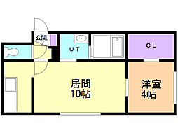 マ・メゾン医大前 1LDKの間取図画像