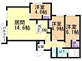 アルファスクエア円山2条2階14.0万円