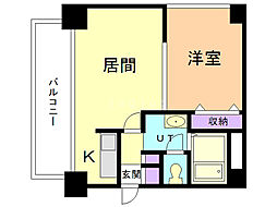 グランカーサ南11条 1LDKの間取図画像