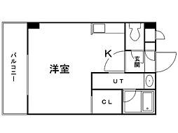 セントポーリア七番館 1Kの間取図画像