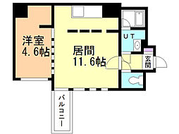 CITYSPIRE南三条2 1LDKの間取図画像