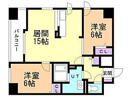 リーベン219 2LDKの間取図画像
