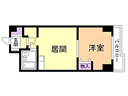 アルファコンフォート札幌 1DKの間取図画像