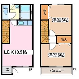 柏タウン・クボタ 2LDKの間取図画像
