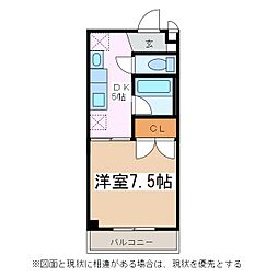 LONBLDG. 1DKの間取図画像