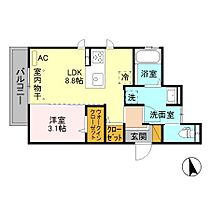 長野県長野市大字鶴賀（賃貸アパート1LDK・2階・33.00㎡） その2