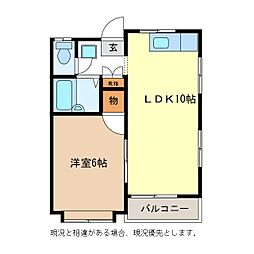 間取図画像 1LDK