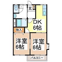 サンハイツ市川  ｜ 長野県千曲市大字鋳物師屋290（賃貸アパート2DK・1階・44.50㎡） その2