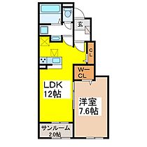 レジデンス千曲B  ｜ 長野県千曲市大字雨宮（賃貸アパート1LDK・1階・50.14㎡） その2