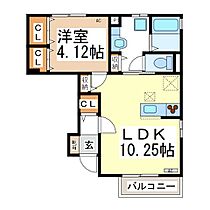 リヴェール  ｜ 長野県長野市篠ノ井布施高田1201-2（賃貸アパート1LDK・1階・38.26㎡） その2