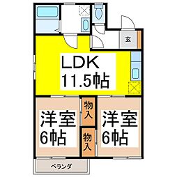 間取図画像 2LDK