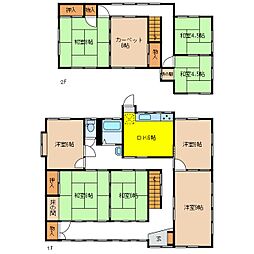 しなの鉄道 戸倉駅 徒歩4分の賃貸一戸建て 9DKの間取り