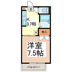 間取図画像 1K