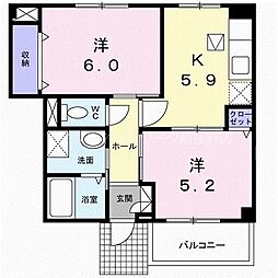 クリアネス 2Kの間取図画像