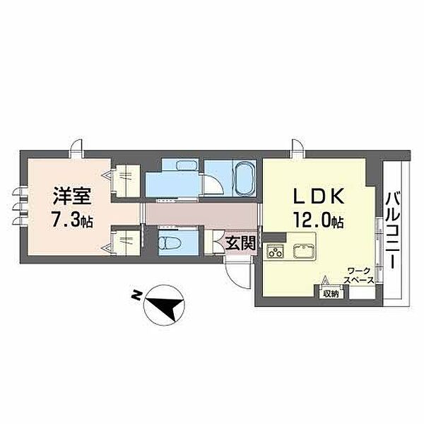 島内シャーメゾン ｜長野県松本市大字島内(賃貸マンション1LDK・2階・49.50㎡)の写真 その2