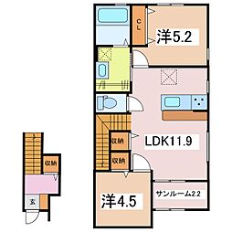 間取図画像 2LDK
