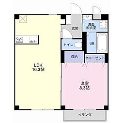 TheFront 2LDKの間取図画像