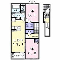 ポップIII 205 ｜ 長野県小諸市市町４丁目2（賃貸アパート2LDK・2階・62.02㎡） その2