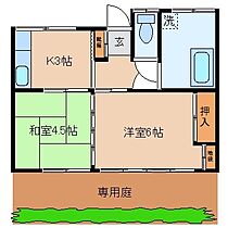 若葉荘　7号  ｜ 長野県諏訪市大字豊田（賃貸一戸建2K・--・33.45㎡） その2