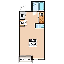 ヤマモトビルディング ワンルームの間取図画像
