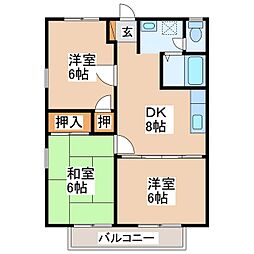 サンシティマルタ 3DKの間取図画像