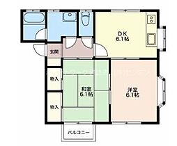 サンコーポA 2DKの間取図画像