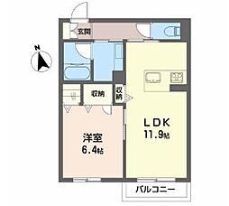 間取図画像 1LDK