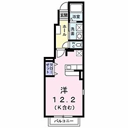 ウララ ワンルームの間取図画像