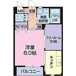 フェリーチェ 1SKの間取図画像